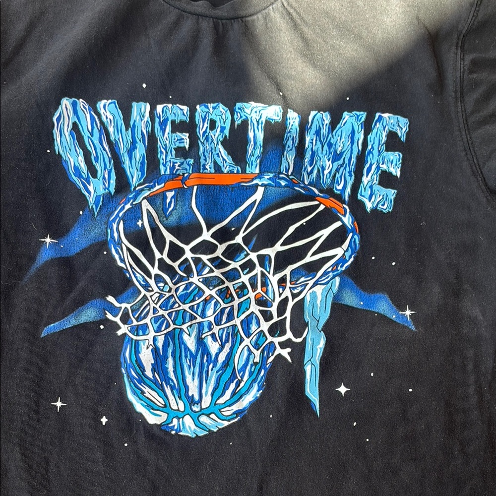 Overtime Basketball tee worn once